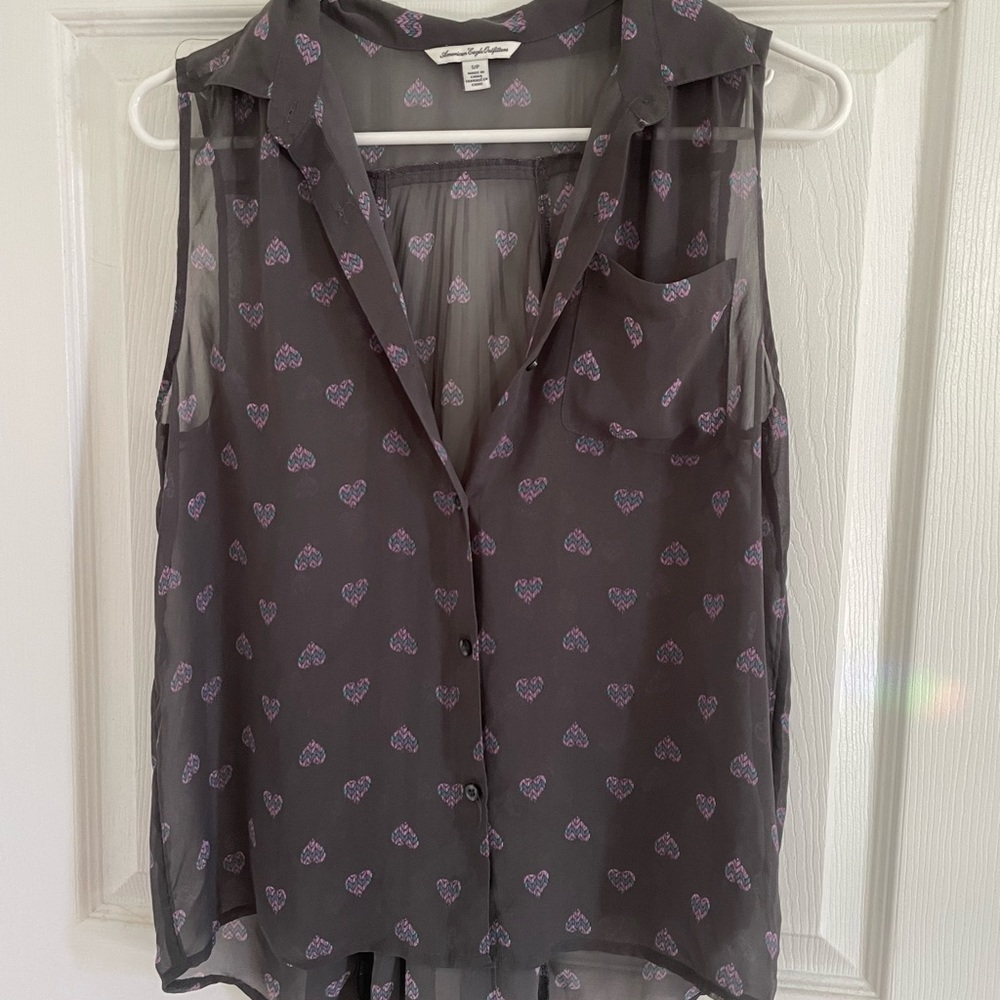 American Eagle sheer tank top - size S